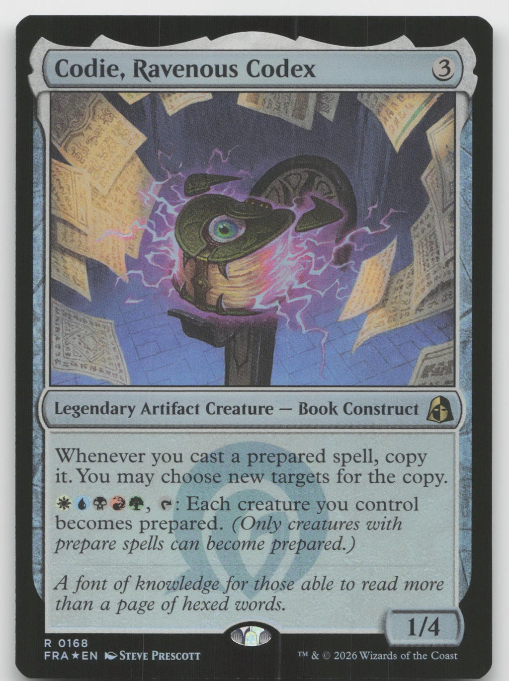 Codie, Ravenous Codex R Foil Reality Fracture 168 NM