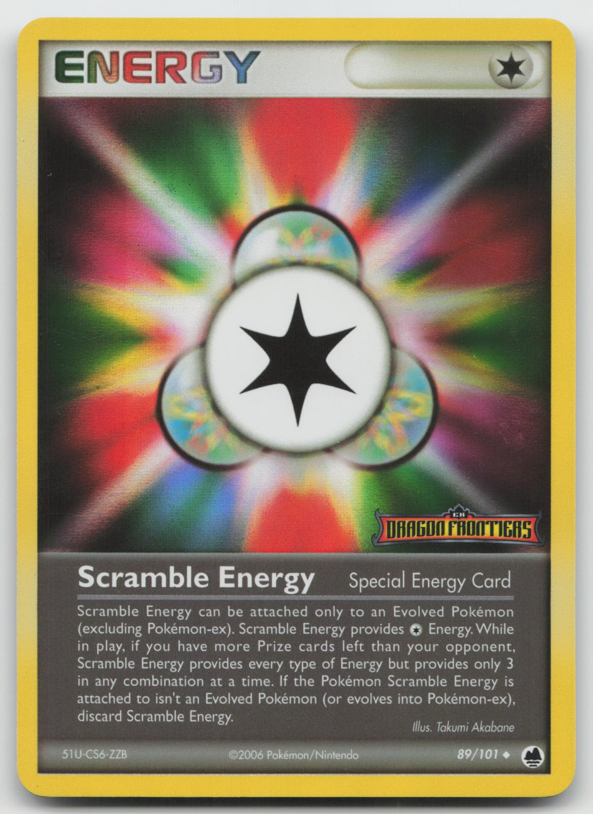 Scramble Energy Uncommon Reverse Holo Dragon Frontiers 89/101 NM