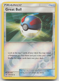 Great Ball Uncommon Reverse Holo SM Base Set 119/149 VLP