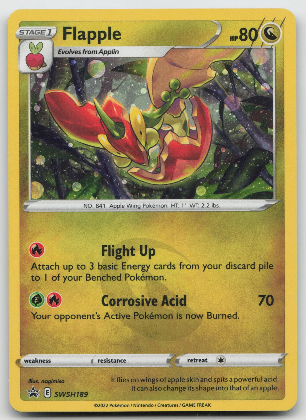 Flapple Holo SWSH: Sword & Shield Promo Cards SWSH189 NM