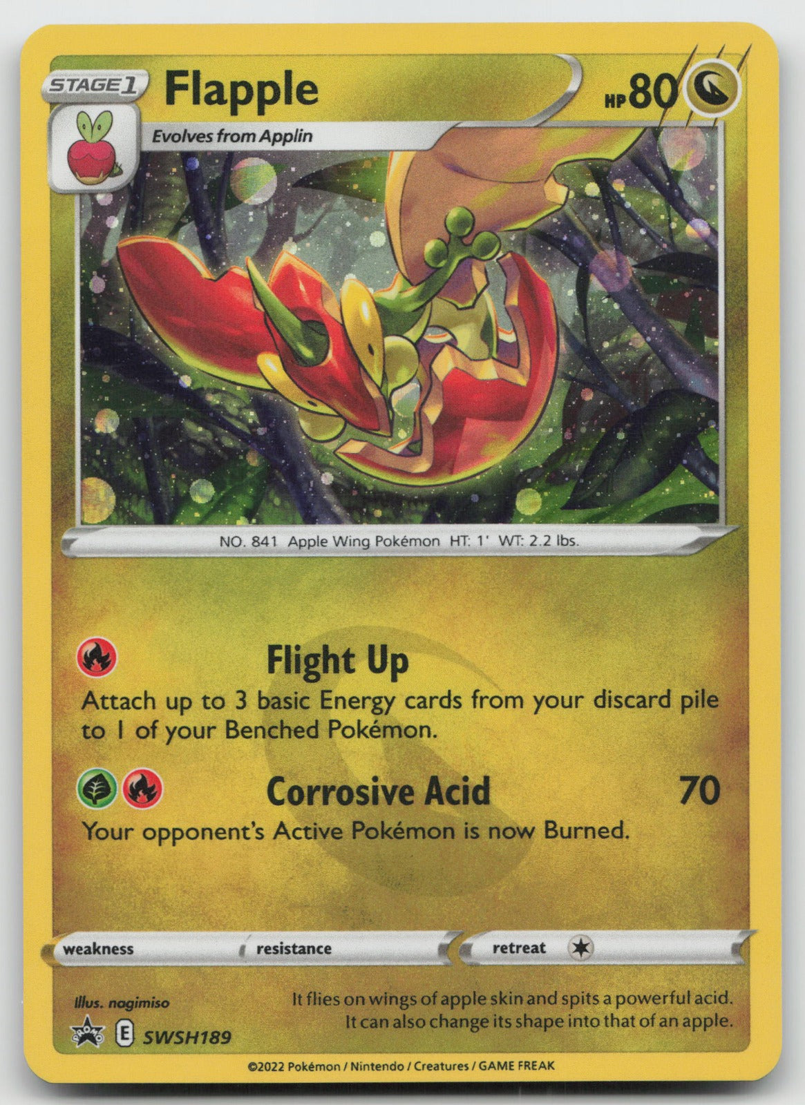 Flapple Holo SWSH: Sword & Shield Promo Cards SWSH189 NM