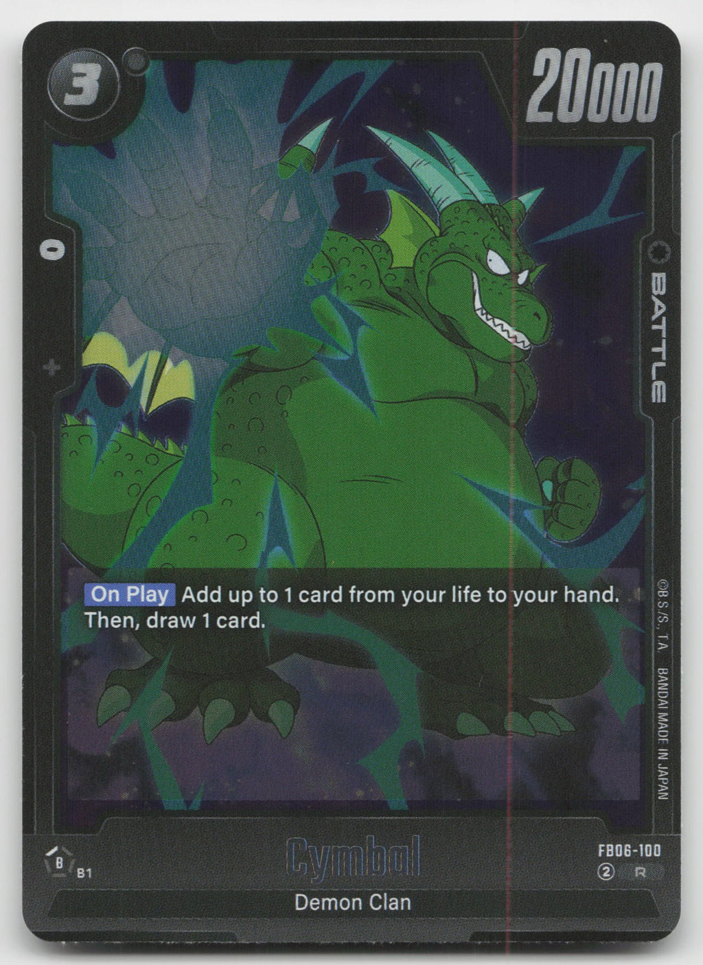 Cymbal - Rare Holo Rivals Clash FB06-100 NM