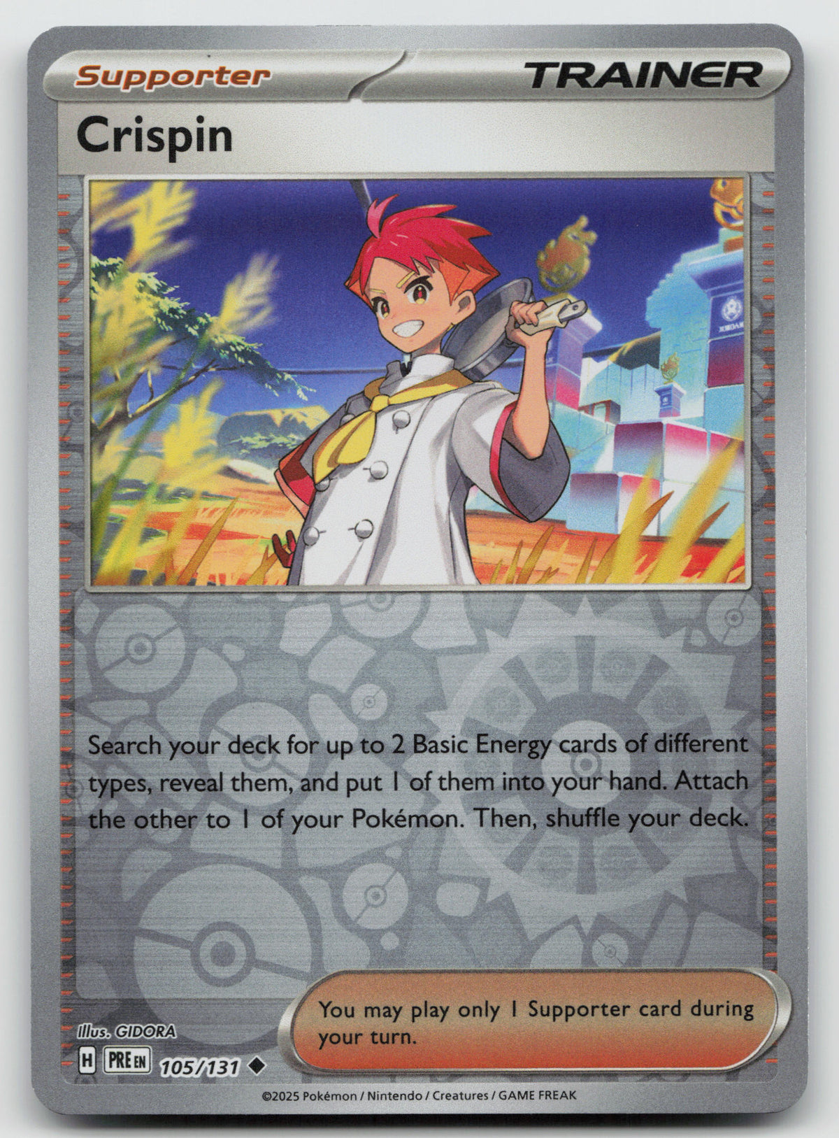 Crispin - Uncommon Reverse Holo SV: Prismatic Evolutions 105/131 NM