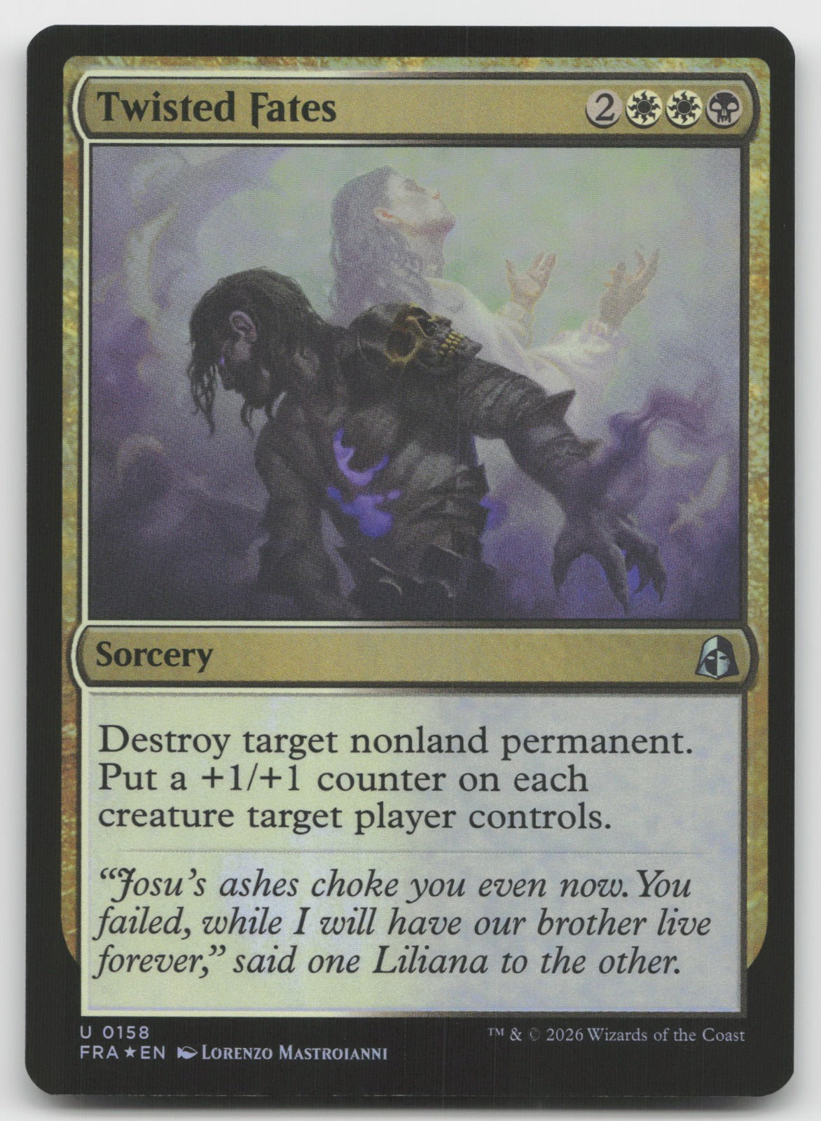 Twisted Fates U Foil Reality Fracture 158 NM