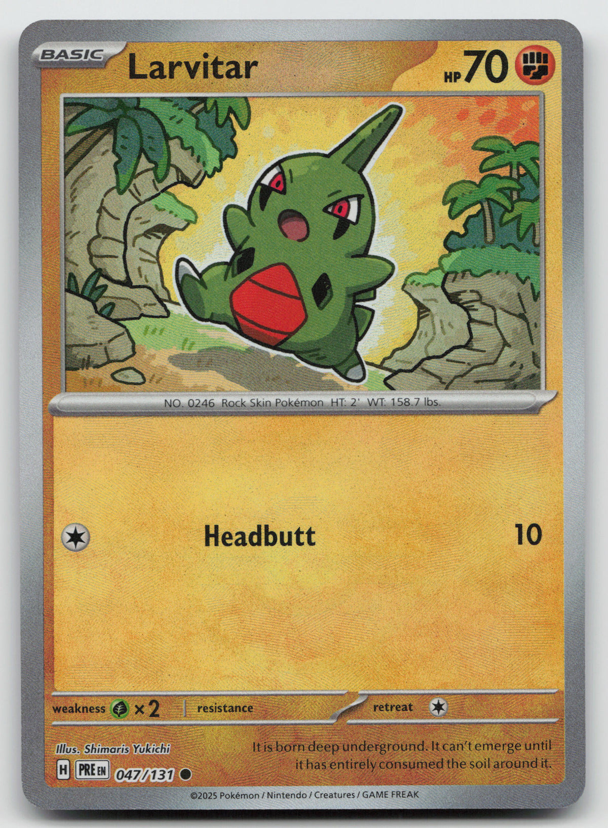 Larvitar (Poke Ball Pattern) Common Holo SV: Prismatic Evolutions 047/131 NM