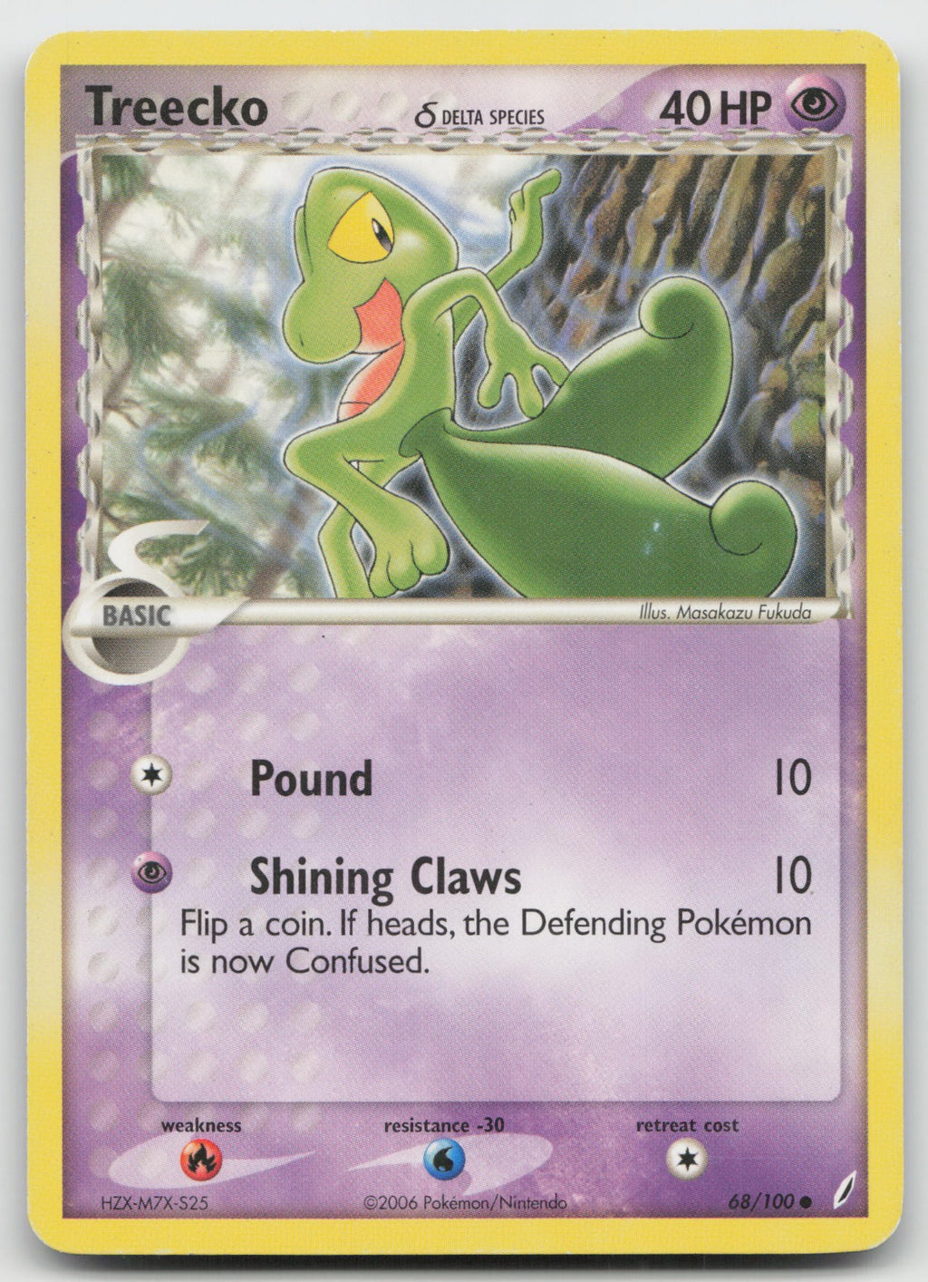 Treecko (Delta Species) Common Crystal Guardians 68/100 HP