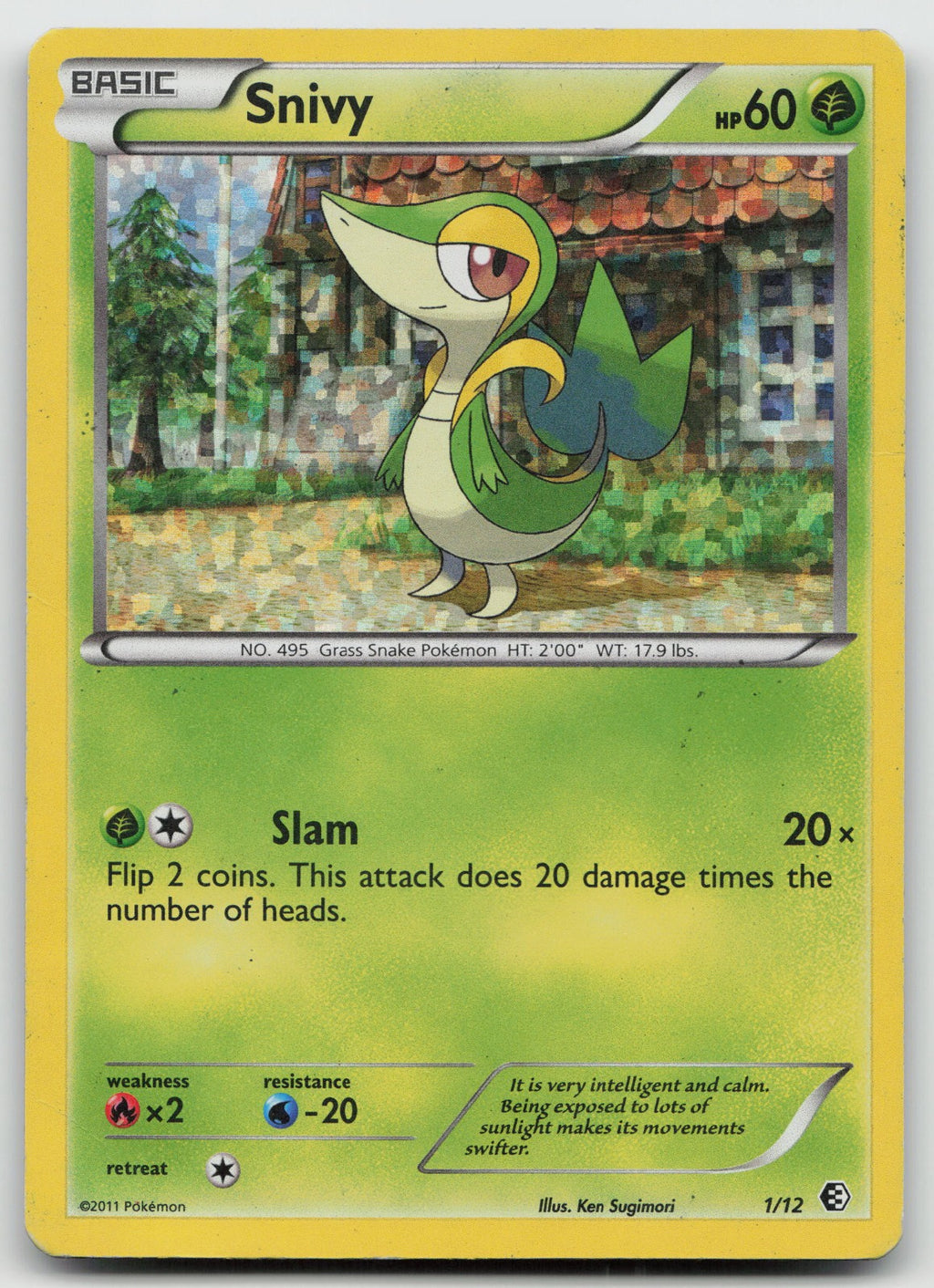 Snivy - Holo McDonald's Promos 2011 1/12 DMG