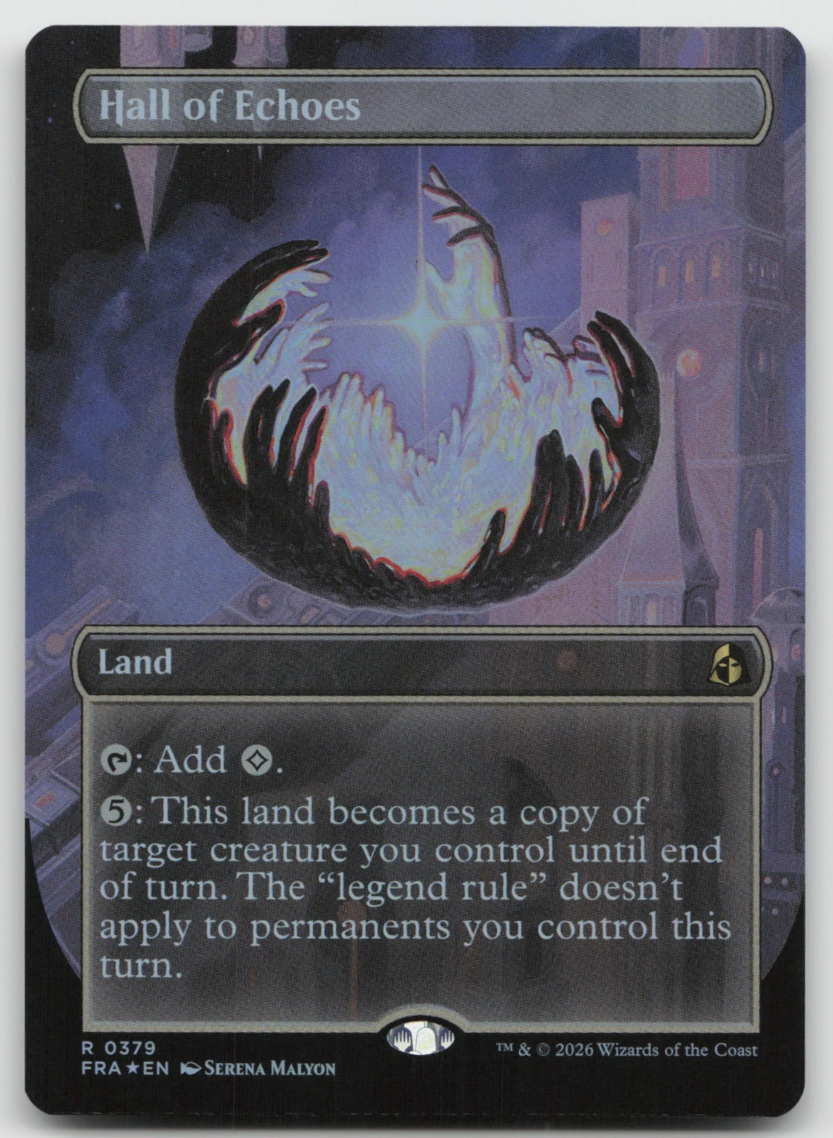 Hall of Echoes (Borderless) R Foil Reality Fracture 379 NM