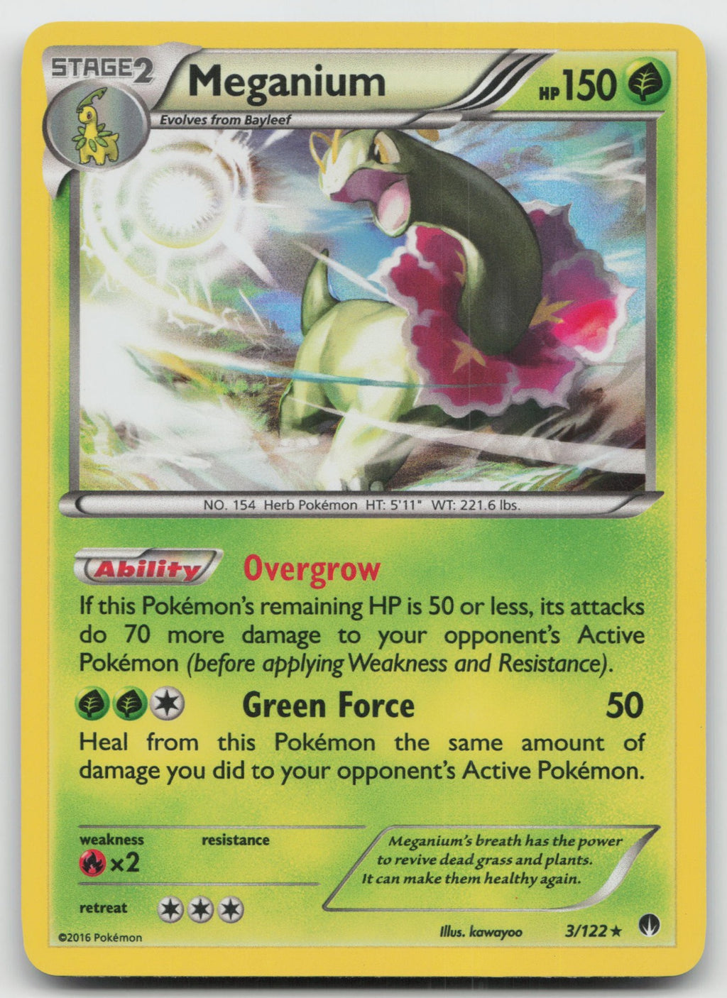 Meganium Holo Rare XY - BREAKpoint 3/122 LP