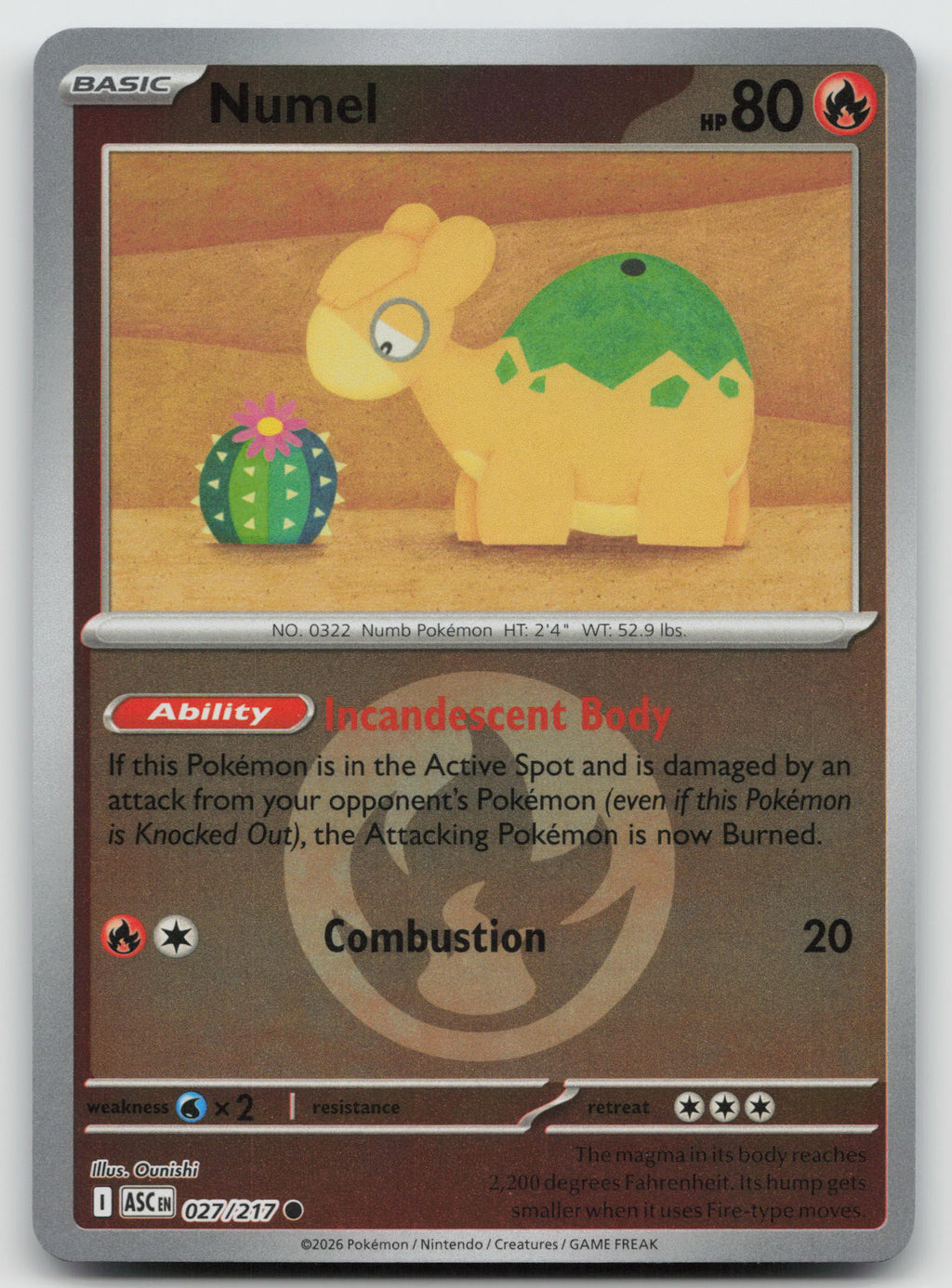 Numel - Common Reverse Holo ME: Ascended Heroes 027/217 NM