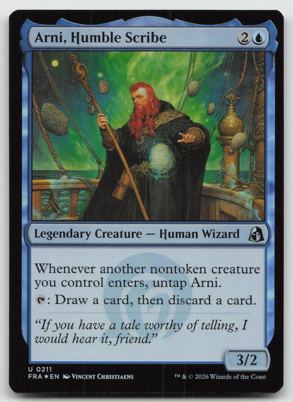 Arni, Humble Scribe U Foil Reality Fracture 211 NM