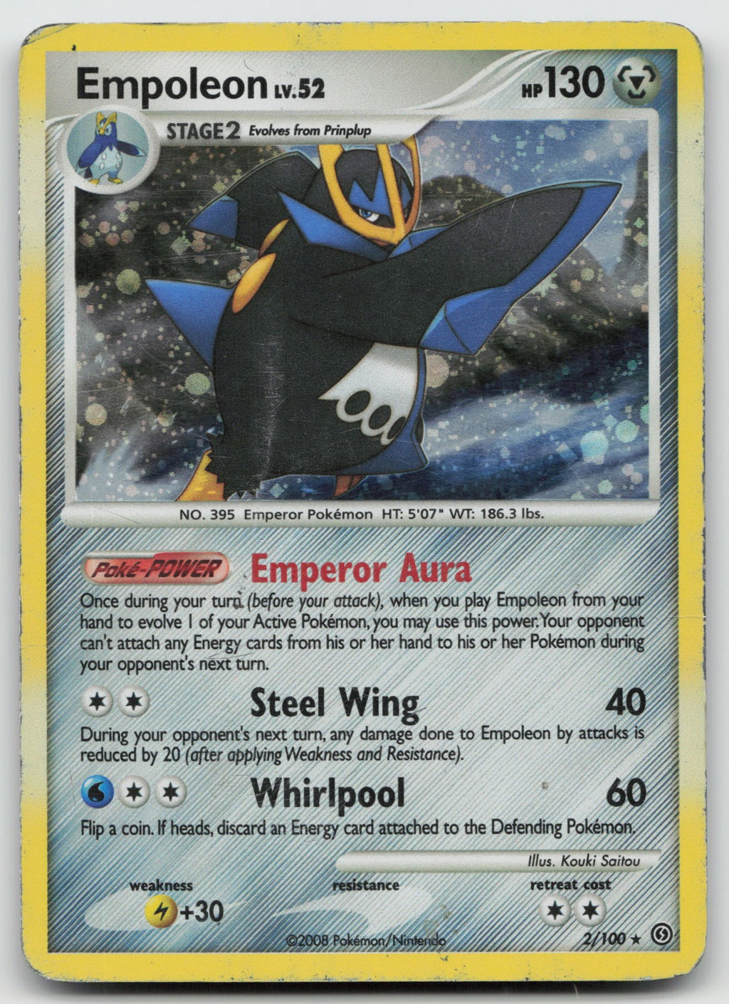 Empoleon Holo Rare Stormfront 2/100 HP
