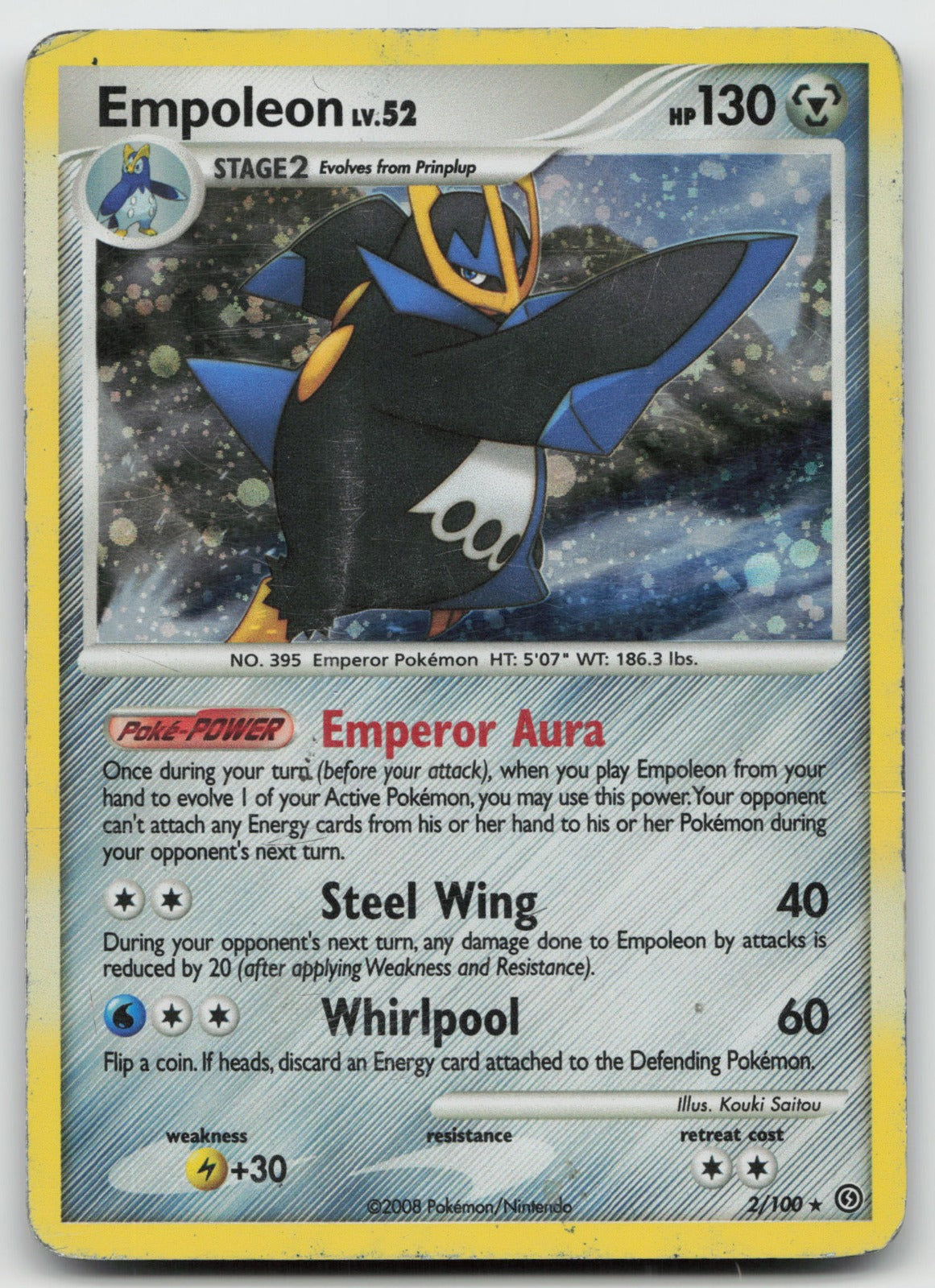 Empoleon Holo Rare Stormfront 2/100 HP