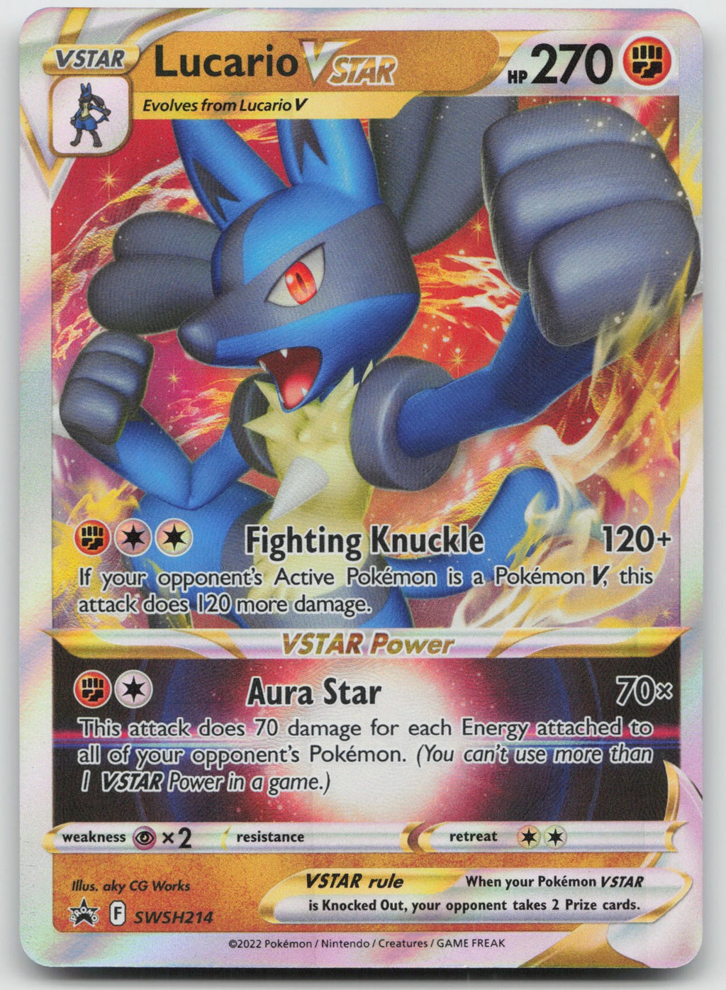 Lucario VSTAR Holo SWSH: Sword & Shield Promo Cards SWSH214 NM