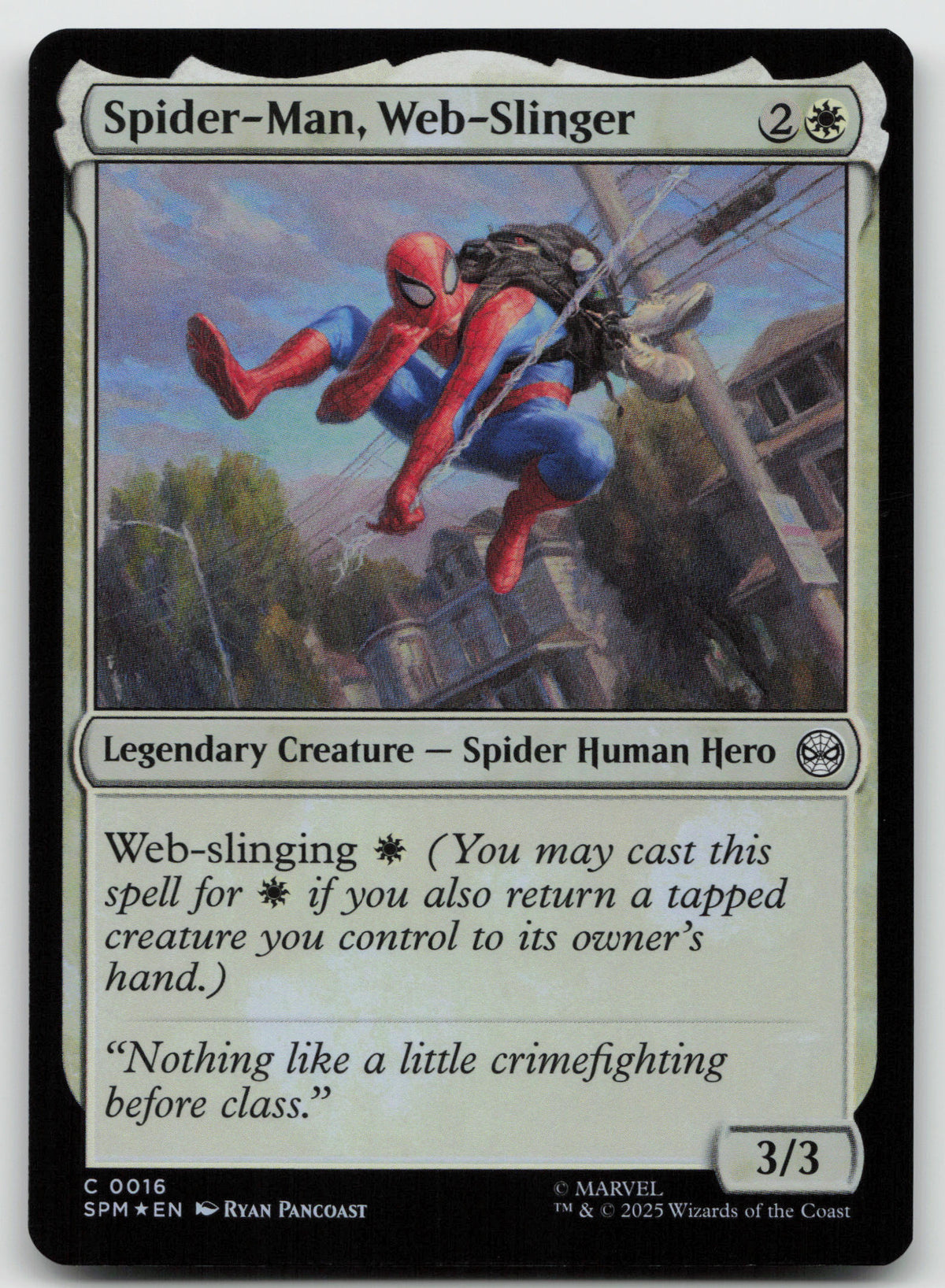 Spider-Man, Web-Slinger C Foil Marvel's Spider-Man 16 NM