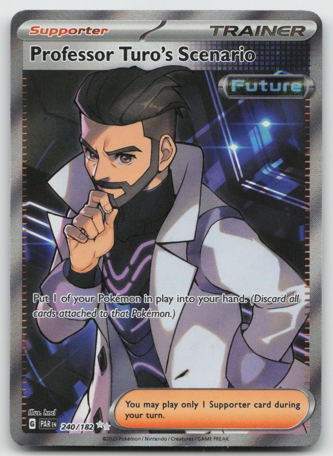 Professor Turo's Scenario Holo Ultra Rare SV04: Paradox Rift 240/182 NM