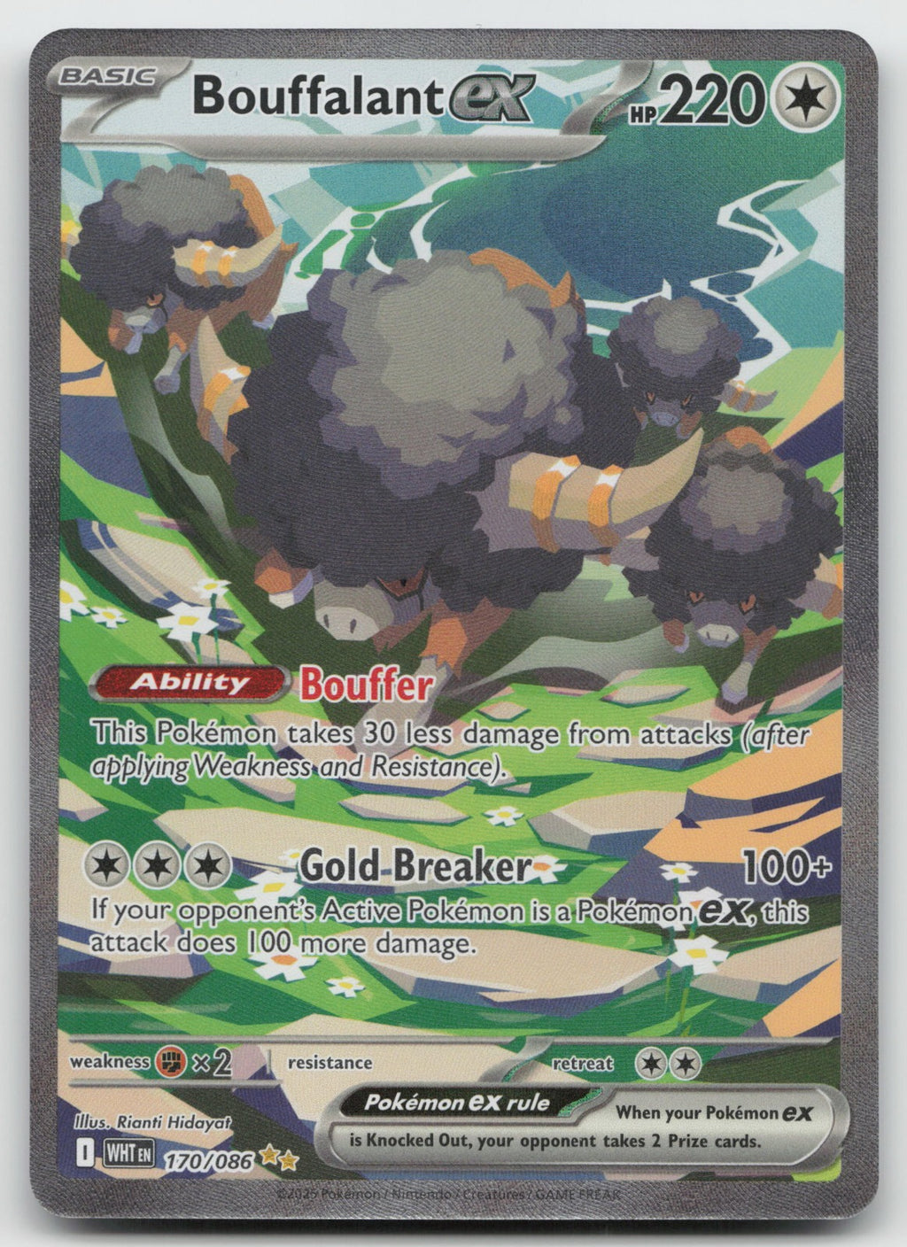 Bouffalant ex Holo Special Illustration Rare SV: White Flare 170/086 NM