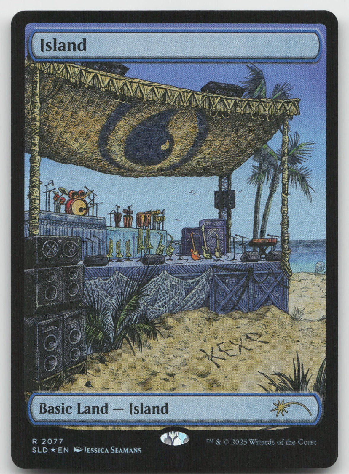 Island (Rainbow Foil) R Foil Secret Lair Drop Series 2077 NM