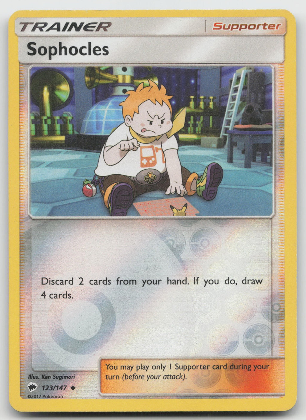 Sophocles Reverse Holo Uncommon SM - Burning Shadows 123/147 MP