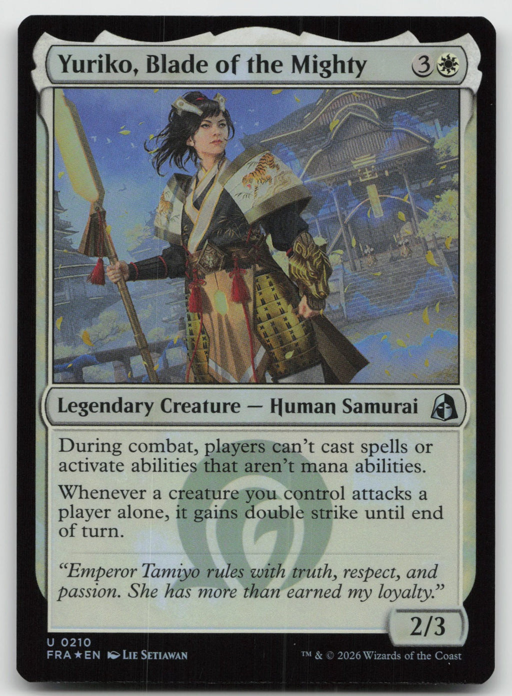 Yuriko, Blade of the Mighty U Foil Reality Fracture 210 NM