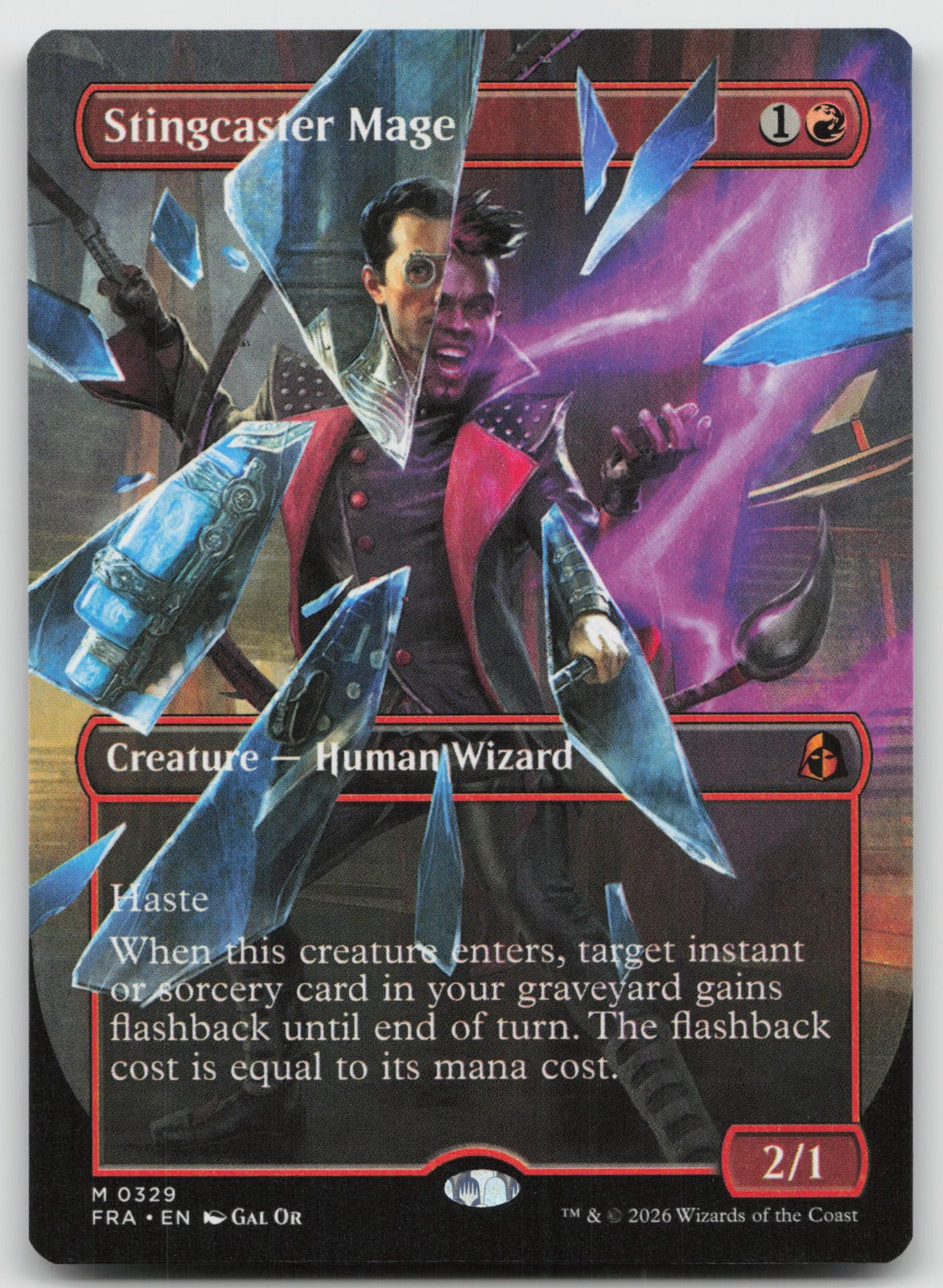 Stingcaster Mage (Borderless) M Reality Fracture 329 NM