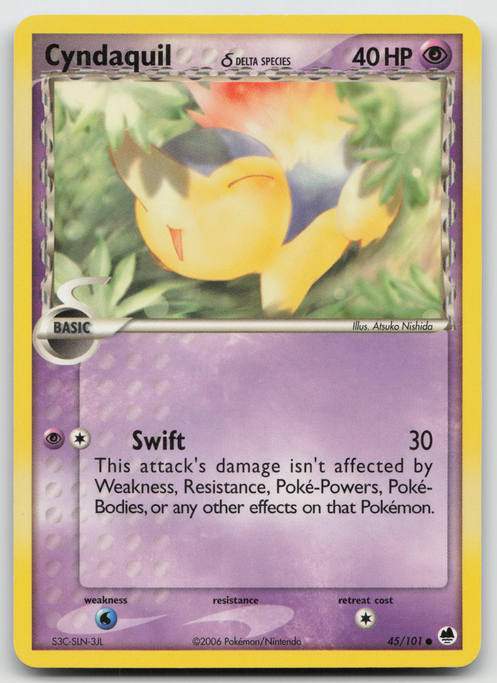 Cyndaquil (Delta Species) Common Normal Dragon Frontiers 45/101 MP