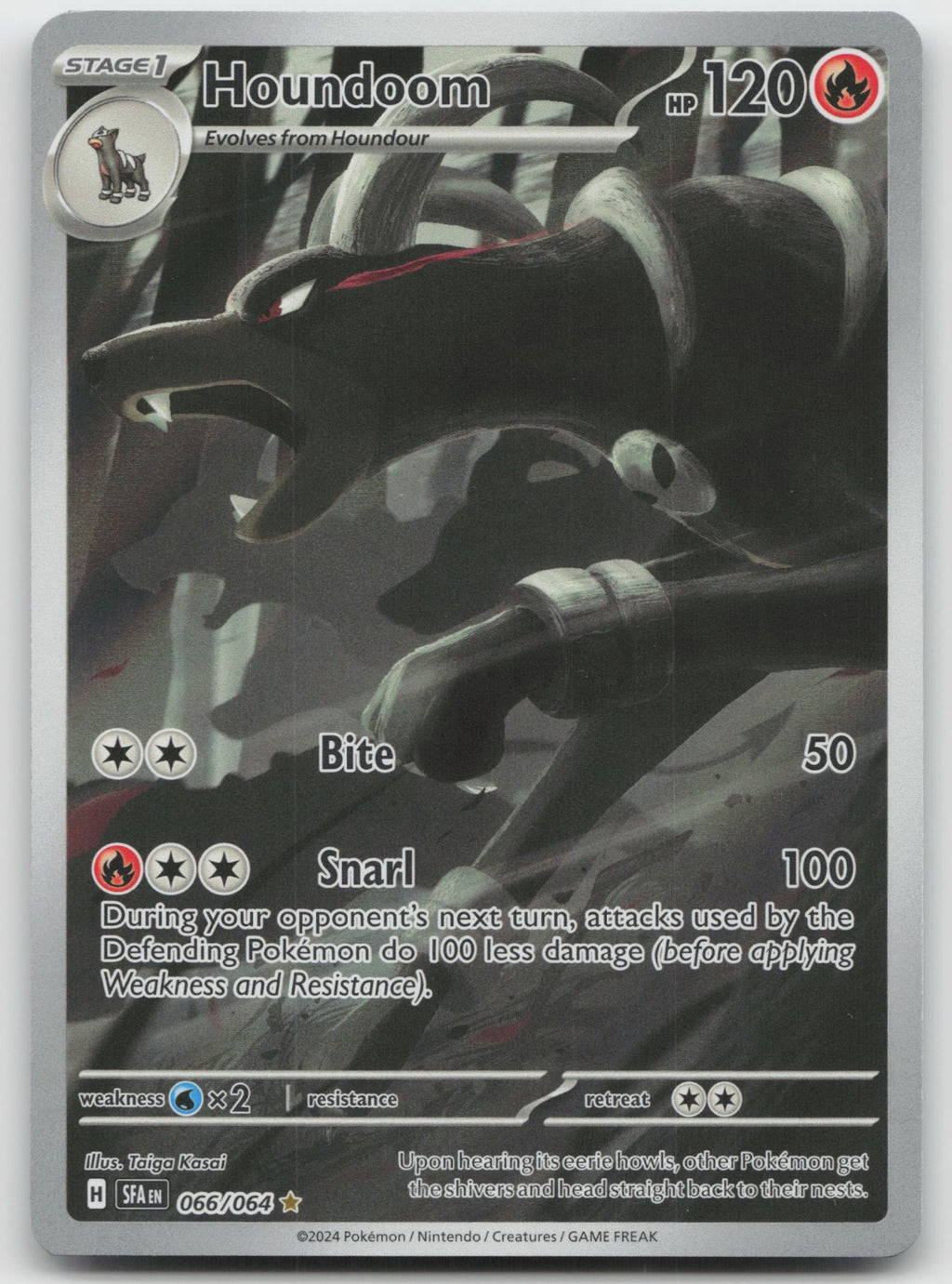 Houndoom Holo Illustration Rare SV: Shrouded Fable 066/064 NM