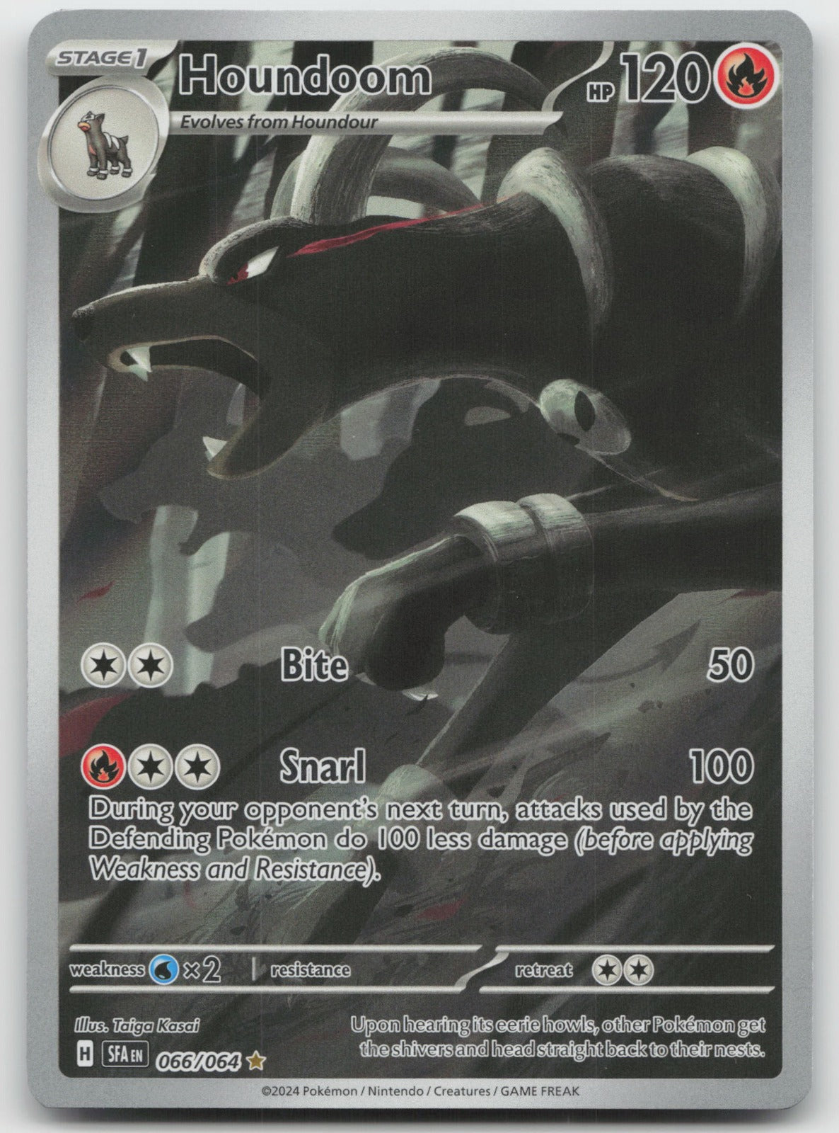 Houndoom Holo Illustration Rare SV: Shrouded Fable 066/064 NM