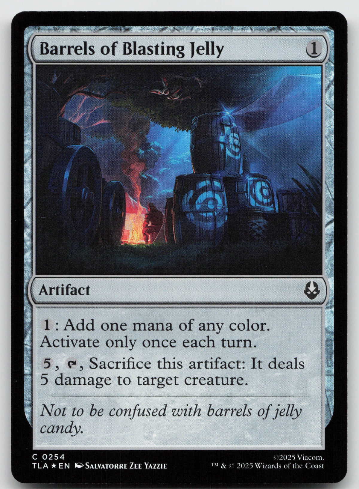 Barrels of Blasting Jelly C Foil Avatar: The Last Airbender 254 NM