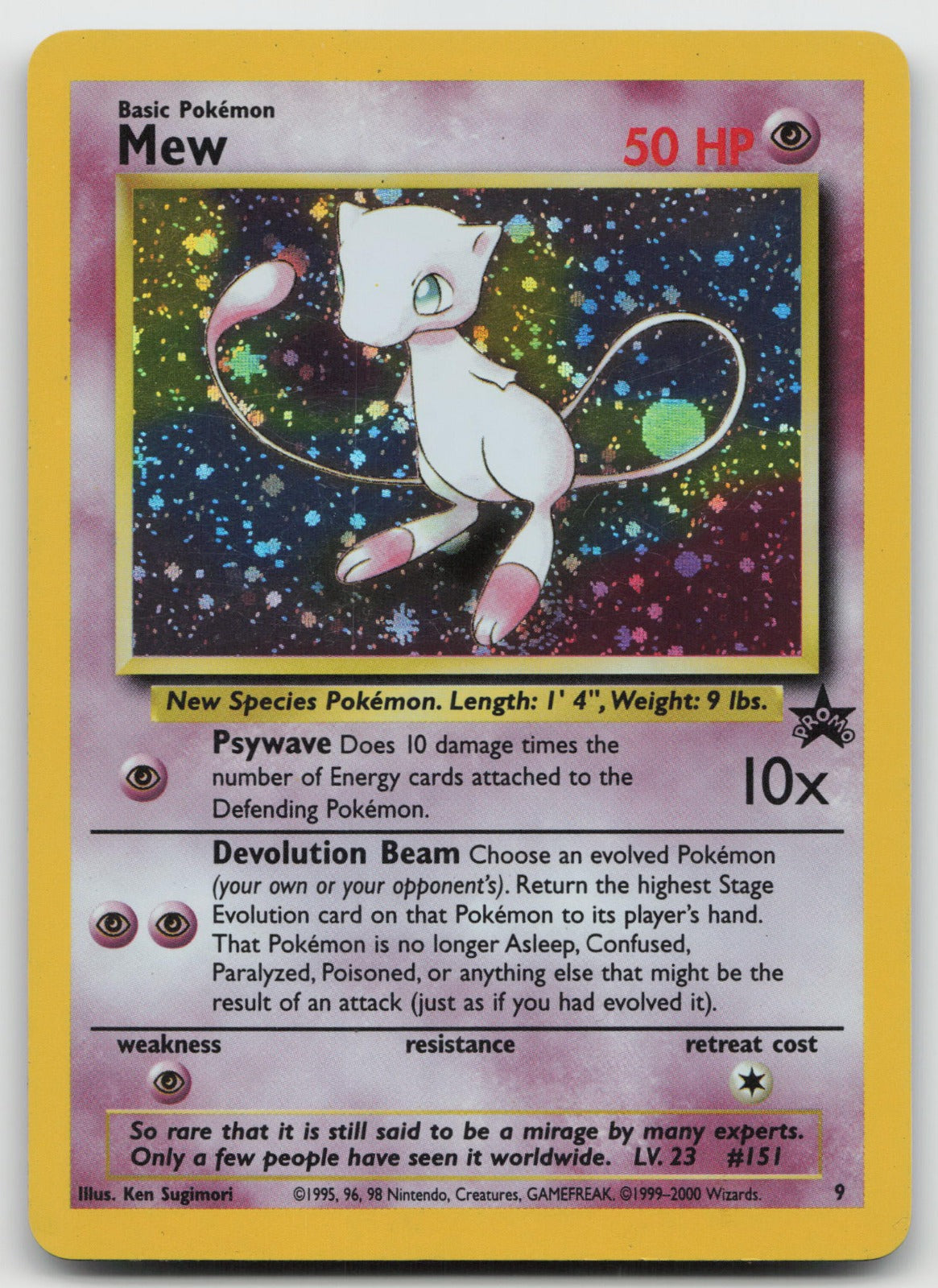 Mew Holo Promo WoTC 9/53 LP/MP