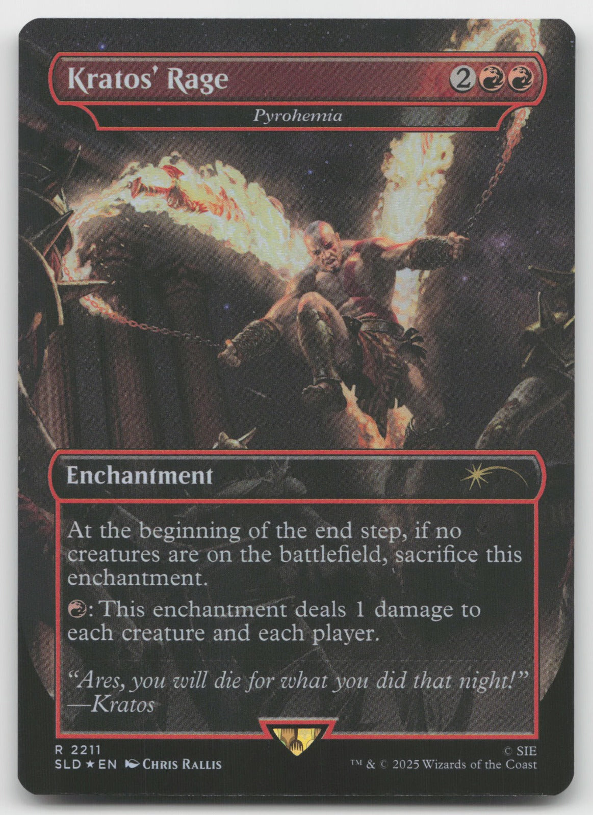 Kratos' Rage - Pyrohemia R Foil Secret Lair Drop Series 2211 NM
