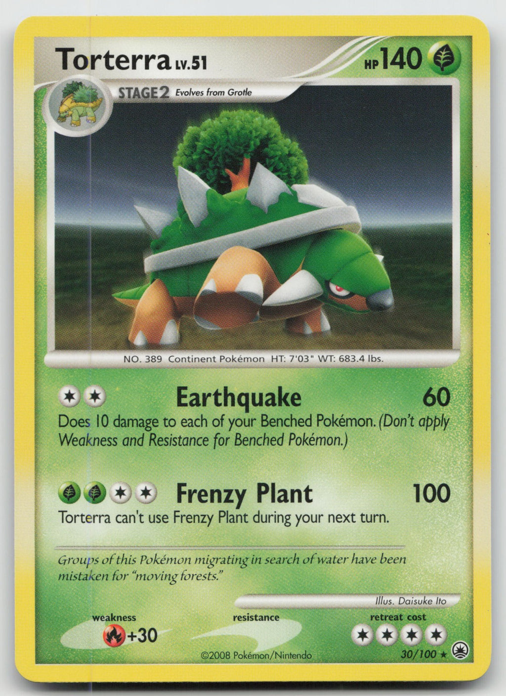 Torterra Rare Majestic Dawn 30/100 LP