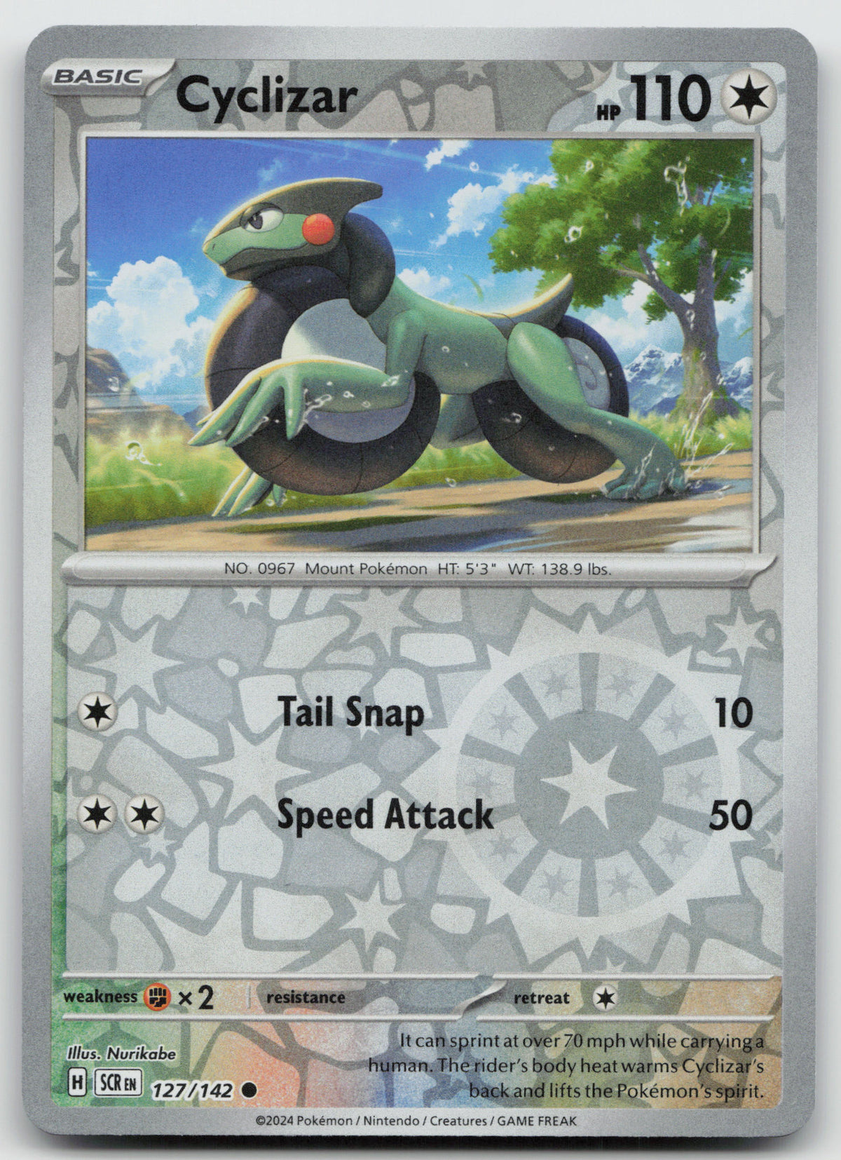 Cyclizar Common Reverse Holo SV07: Stellar Crown 127/142 NM