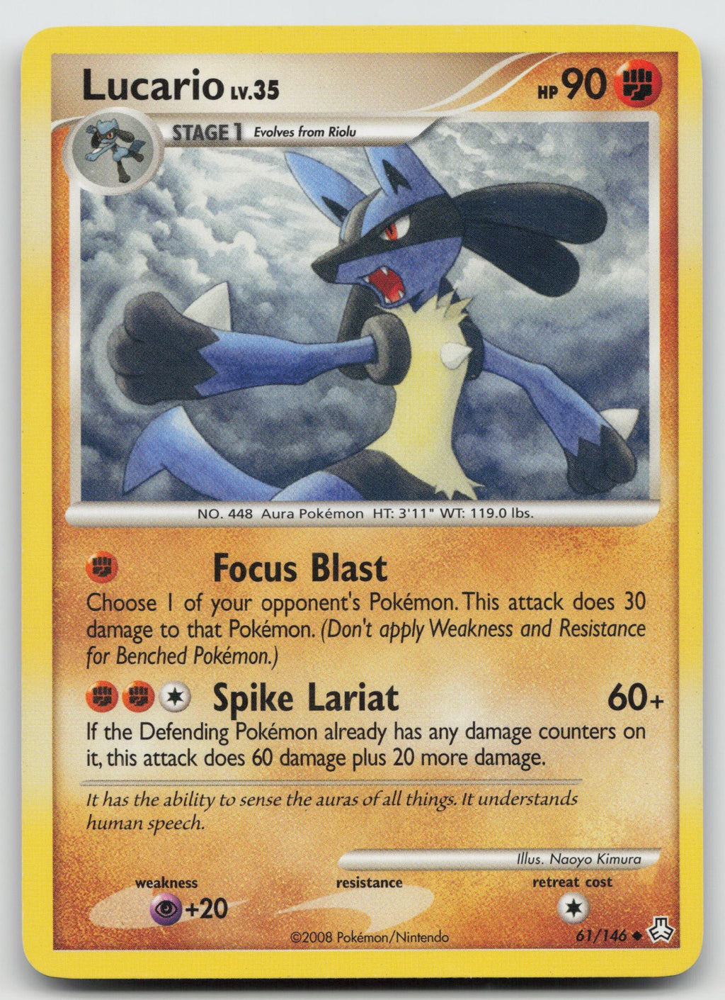 Lucario Uncommon Legends Awakened 61/146 LP