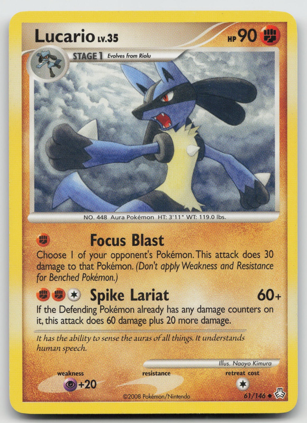 Lucario Uncommon Legends Awakened 61/146 LP
