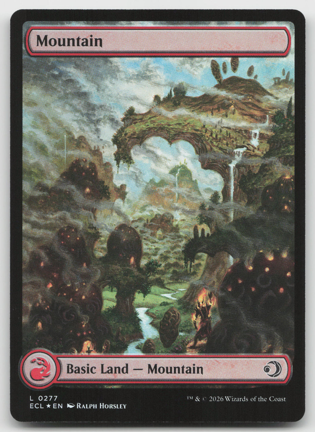 Mountain (0277) L Foil Lorwyn Eclipsed 277 NM