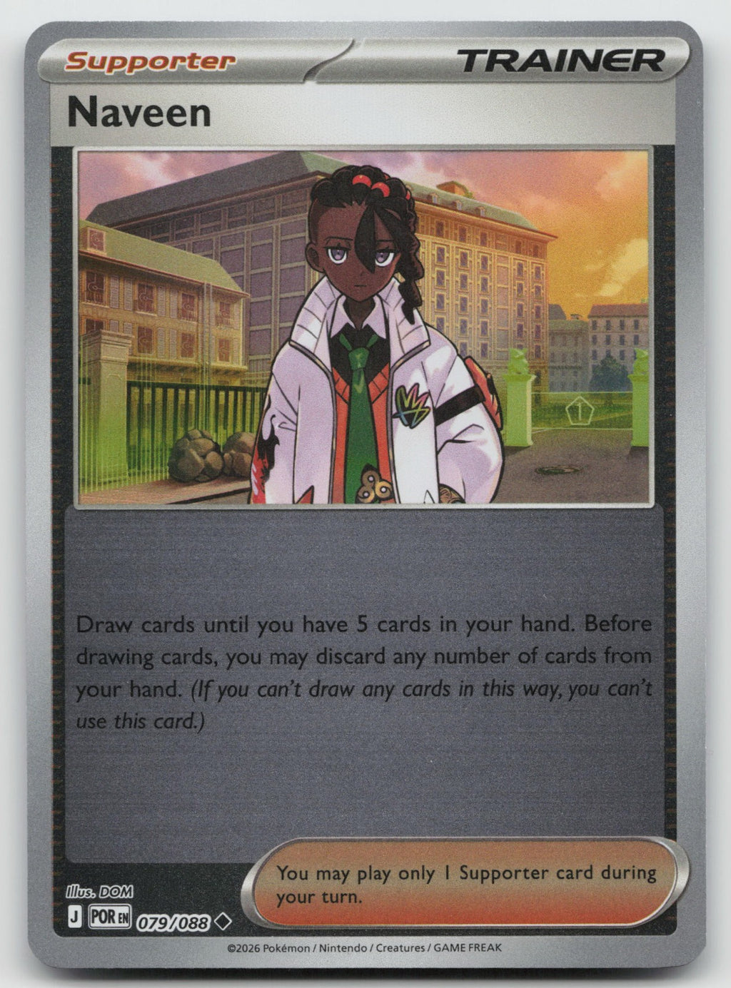 Naveen - Uncommon Reverse Holo ME03: Perfect Order 079/088 NM