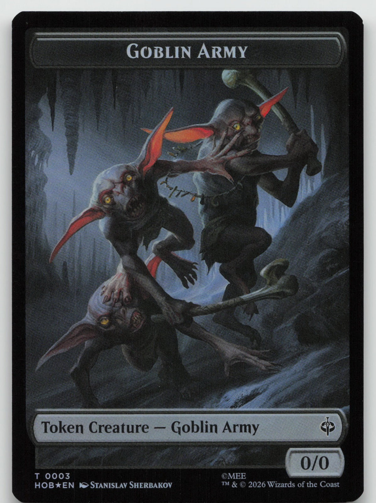 Goblin Army (0003) Treasure (0012) Double-Sided Token Foil The Hobbit 3 // 12 NM