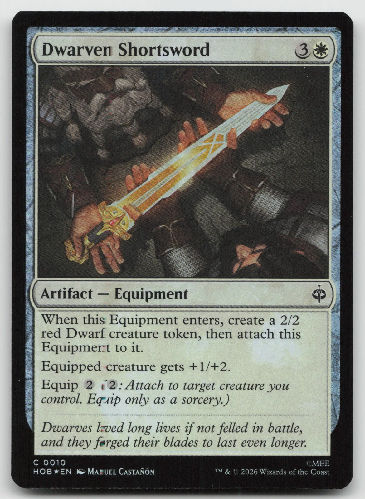 Dwarven Shortsword C Foil The Hobbit 10 NM