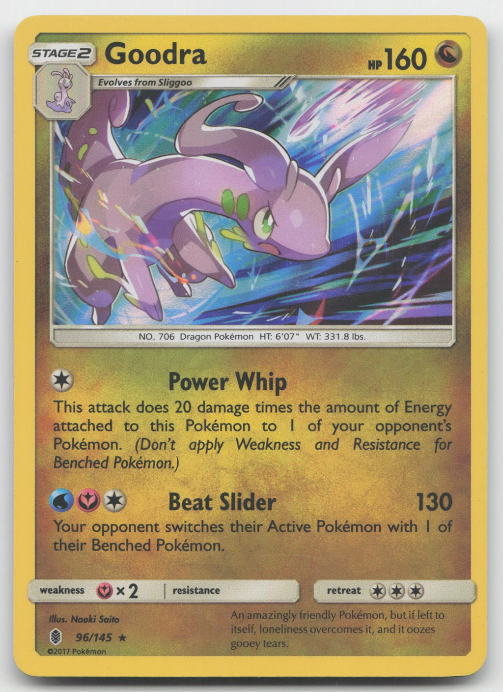 Goodra Holo Rare SM - Guardians Rising 96/145 LP