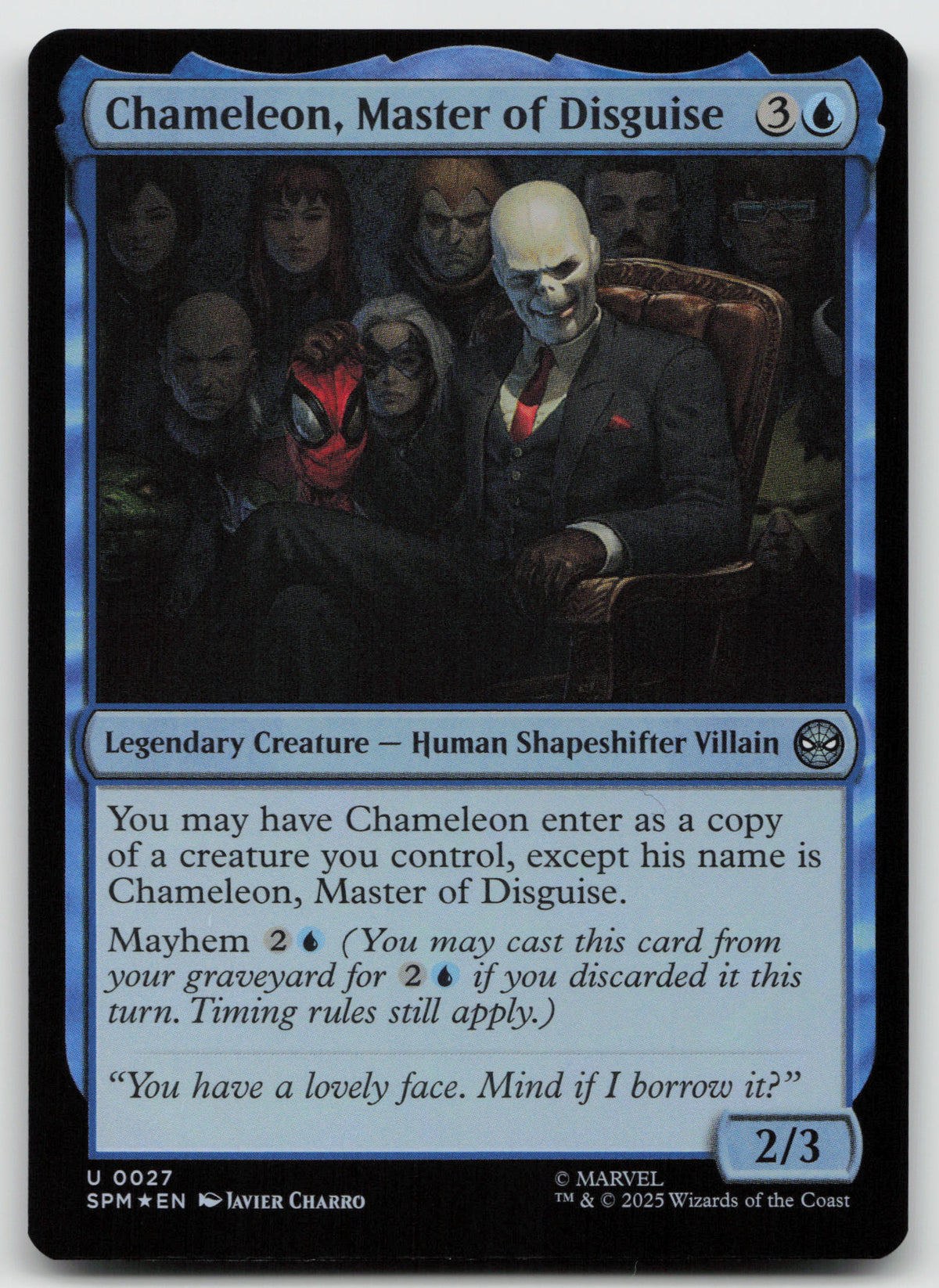 Chameleon, Master of Disguise U Foil Marvel's Spider-Man 27 NM