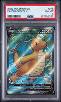 Dragonite V Pokemon Go 076/078 PSA 8