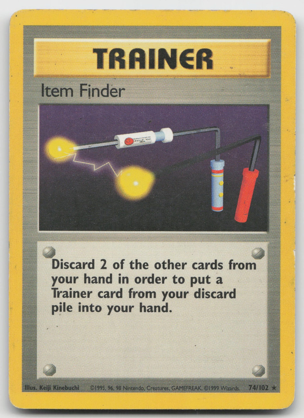 Item Finder Rare Base Set 74/102 HP
