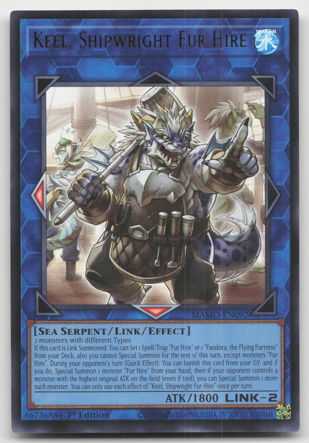 Keel, Shipwright Fur Hire 1st Ultra Rare Magnificent Monsters MAMO-EN092 NM