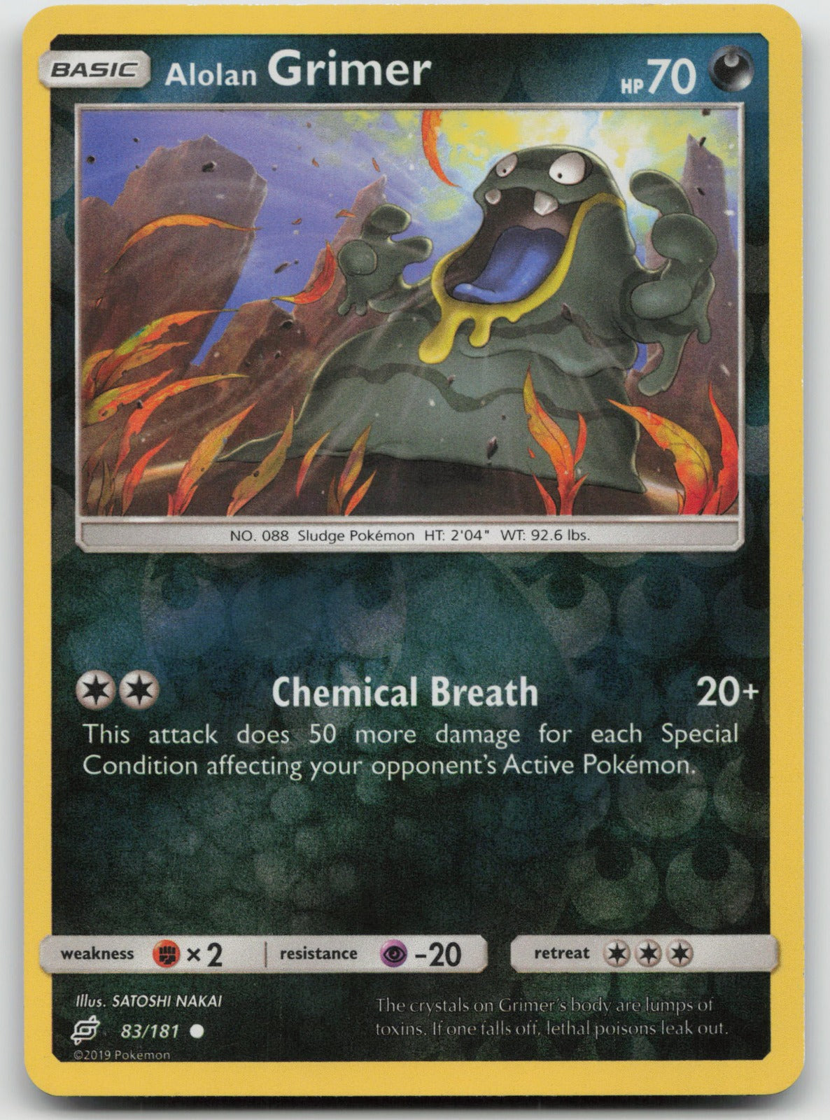 Alolan Grimer Reverse Holo Common SM - Team Up 83/181 LP