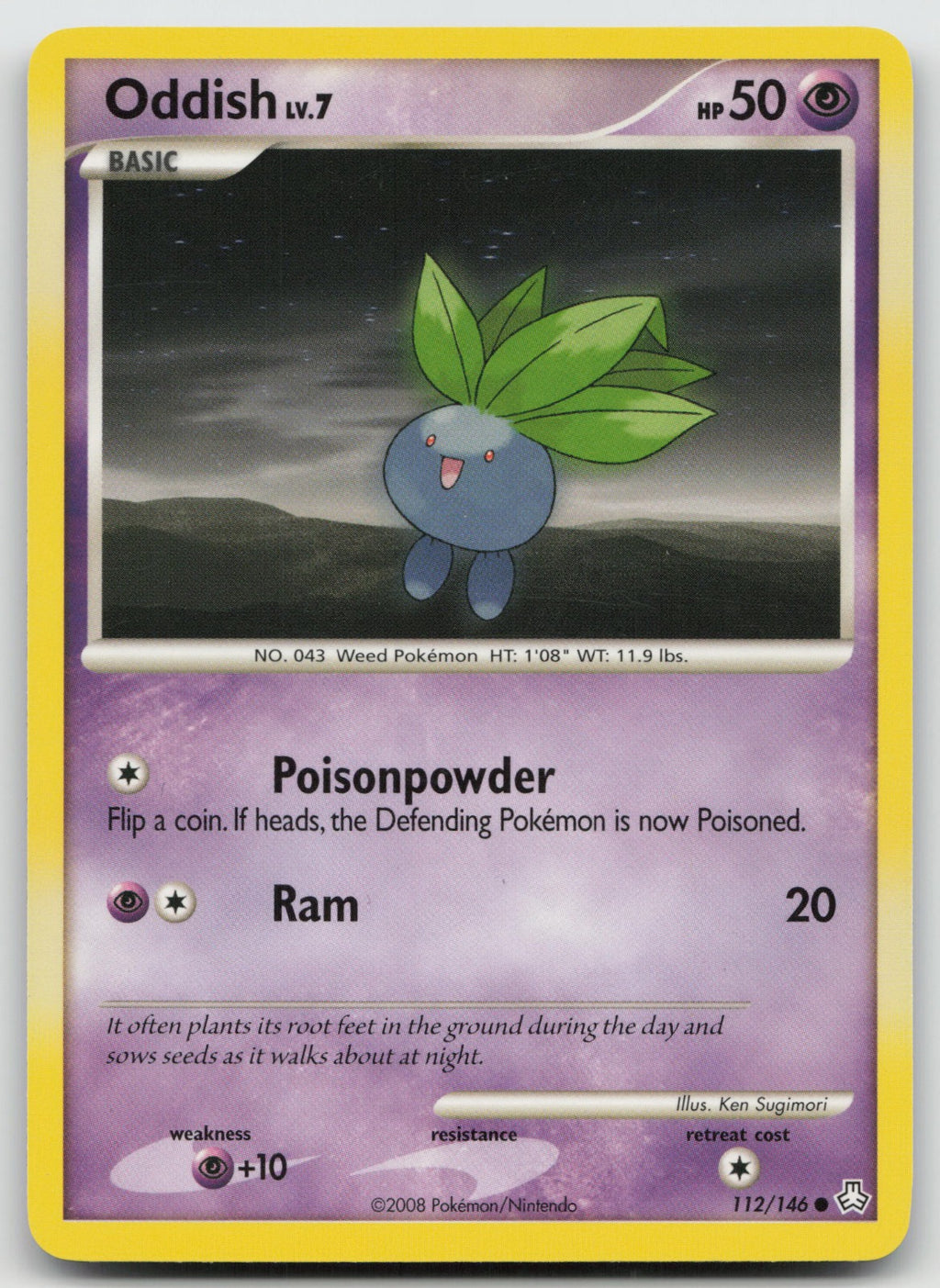 Oddish (112) Common Legends Awakened 112/146 NM