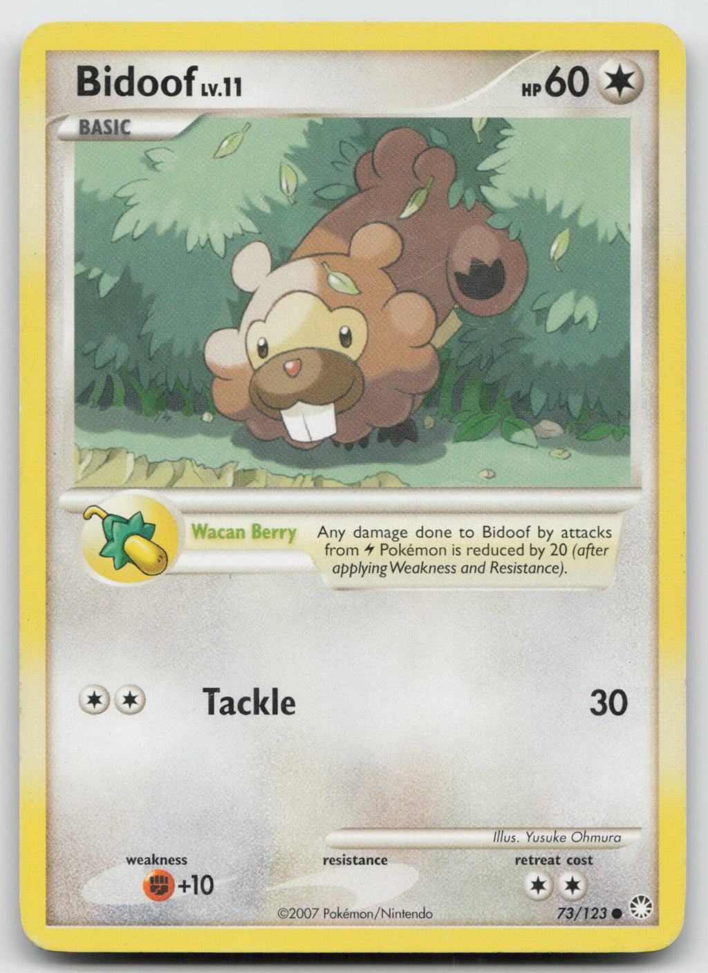 Bidoof Common Mysterious Treasures 73/123 MP