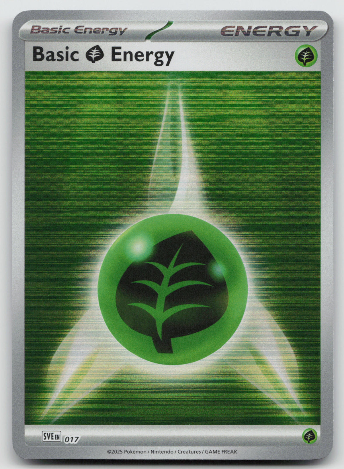 Grass Energy Black Bolt White Flare Holo SVE: Scarlet & Violet 017 NM