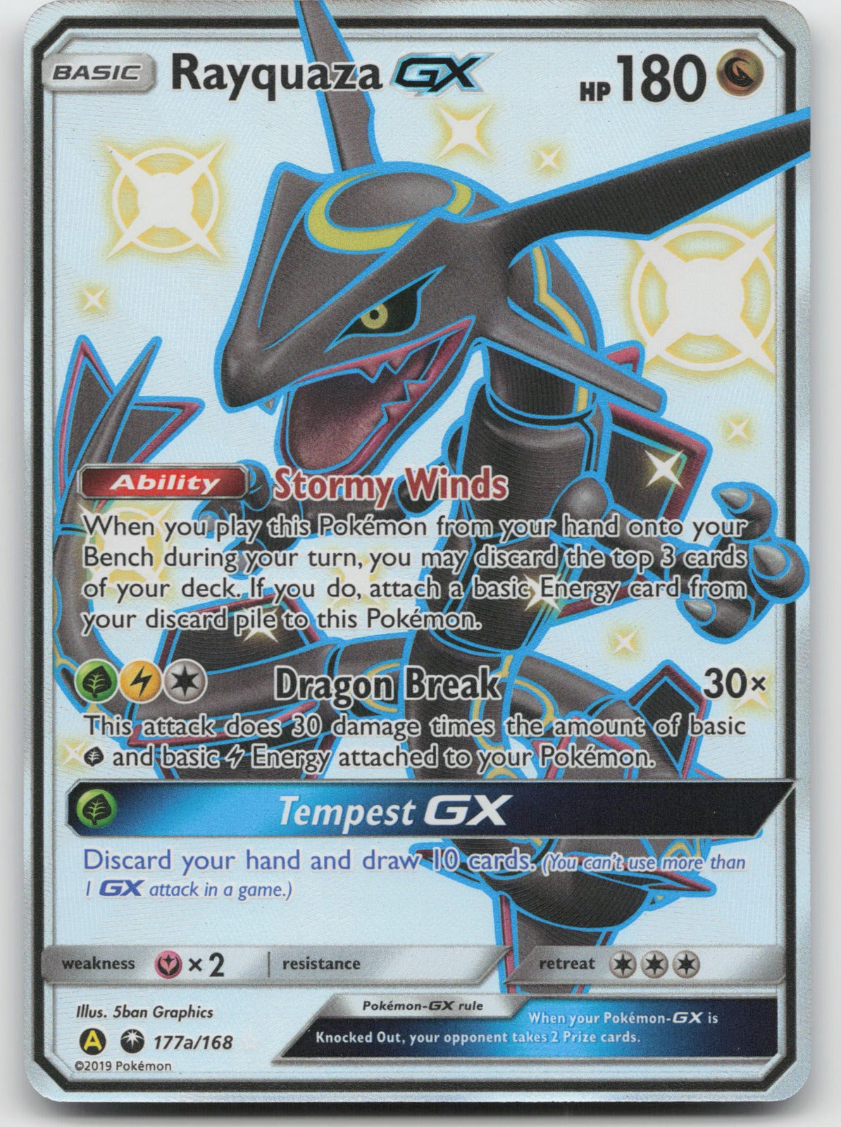Rayquaza GX Promo Holo Alternate Art Promos 177a/168 NM