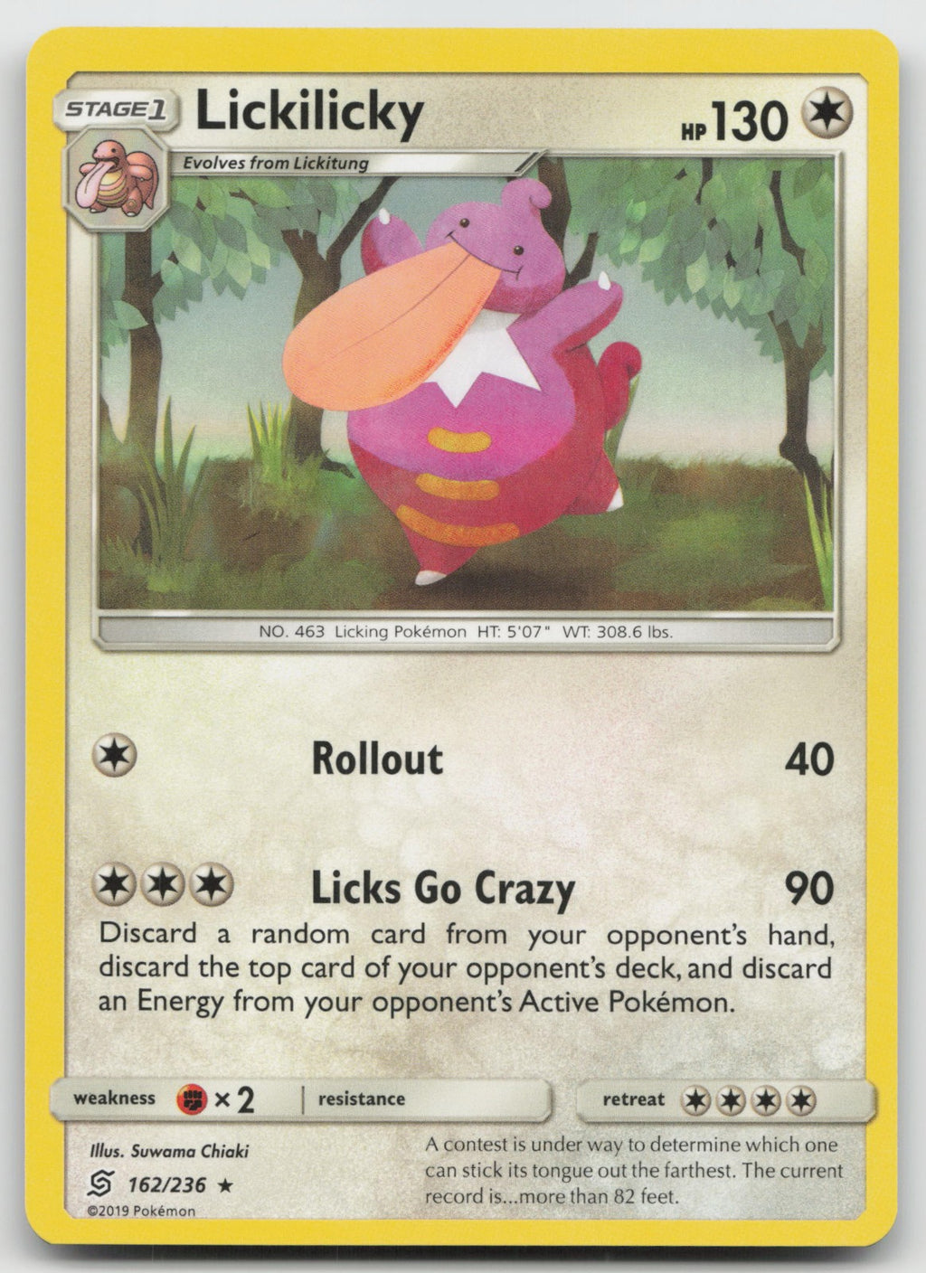 Lickilicky Rare SM - Unified Minds 162/236 NM